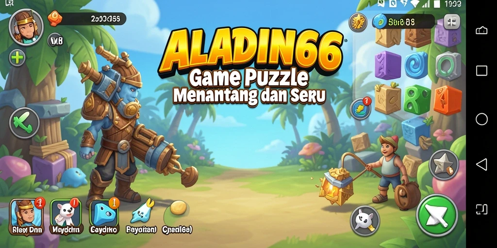 Tampilan menarik dari gameplay Puzzle ALADIN66.