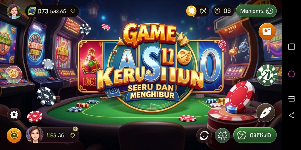 Tampilan menarik dari gameplay Kasino di D73 yang mendebarkan.