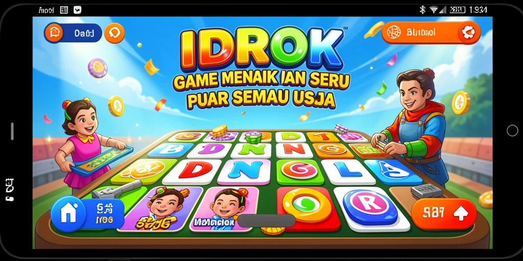 Screenshot utama IDROK menampilkan gameplay seru Bingo.