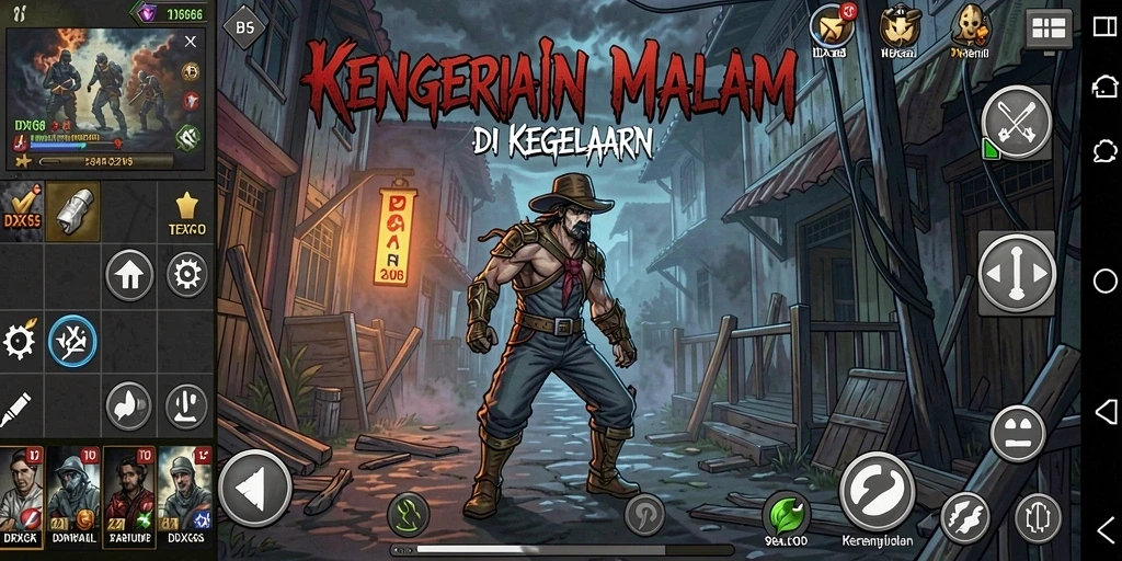 Tangkapan layar gameplay <strong>IDX66</strong> menampilkan momen mencekam di dalam lingkungan yang menyeramkan.