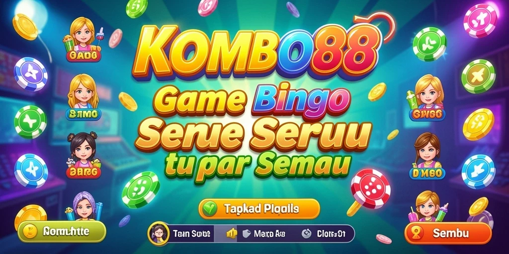 Tampilan gameplay Bingo yang menggembirakan di KOMBO88.