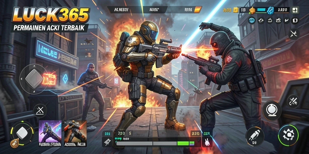 Screenshot utama LUCK365 menampilkan gameplay menegangkan dalam aksi.