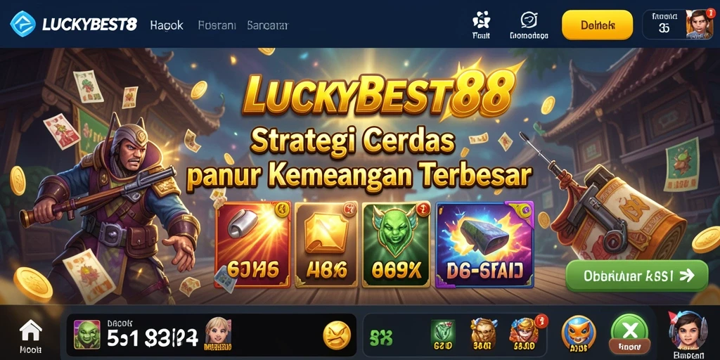 Tampilan gameplay LUCKYBEST88 yang menegangkan dan penuh strategi.