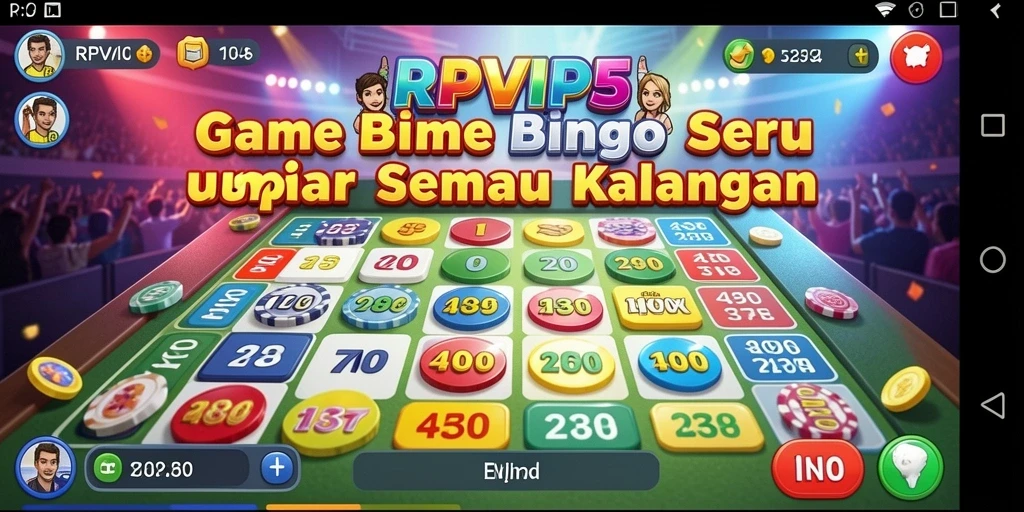 Tampilan gameplay RPVIP5 yang menarik saat permainan Bingo berlangsung.