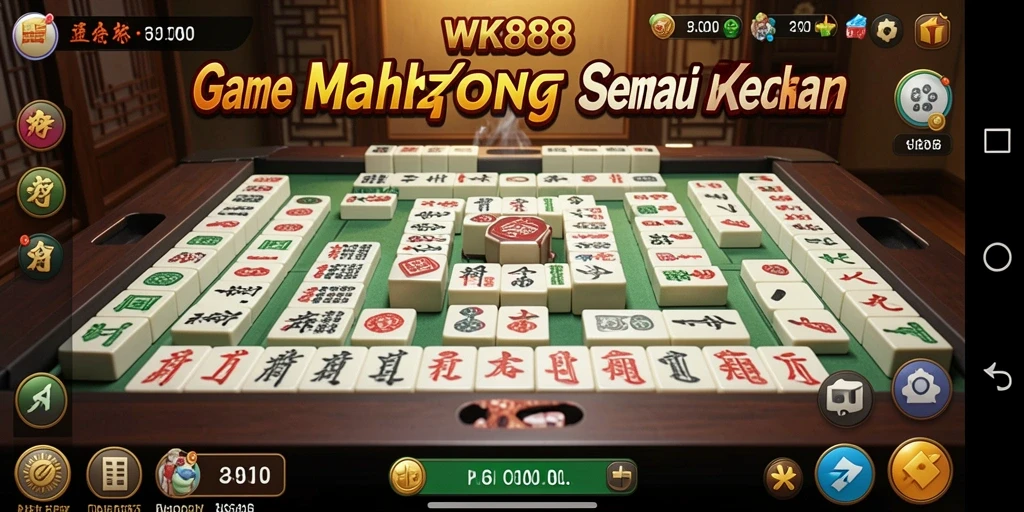 Tampilan gameplay menarik dari WK888 yang menampilkan Mahjong.